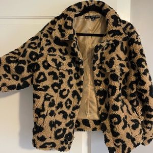 Sherpa cheetah jacket